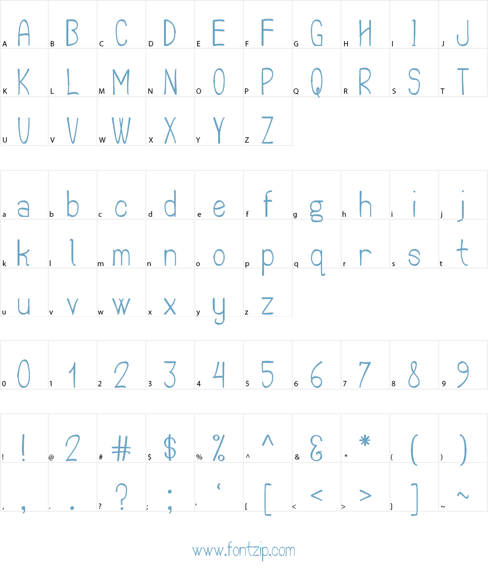 The Quick Frog St Font Character